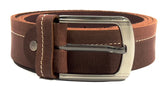HAARLEM Men KUZE 16350 Leather Belt 2 Shade Brown
